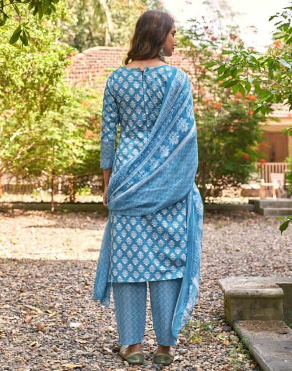 Printed Cotton Unstitched Salwar Suit Material - Image 2