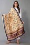 Yellow And Multicolour Printed Dupatta