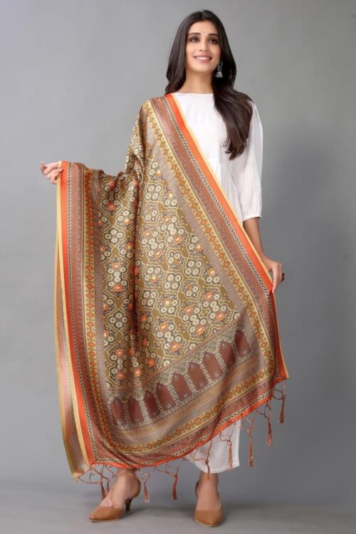 Multicolour Printed Dupatta