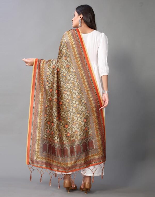 Multicolour Printed Dupatta - Image 5