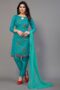 Embroidery Cotton Blend Unstitched Salwar Suit Material