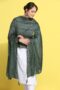 Green Cotton Plain Dupatta