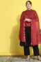 Maroon Cotton Plain Dupatta