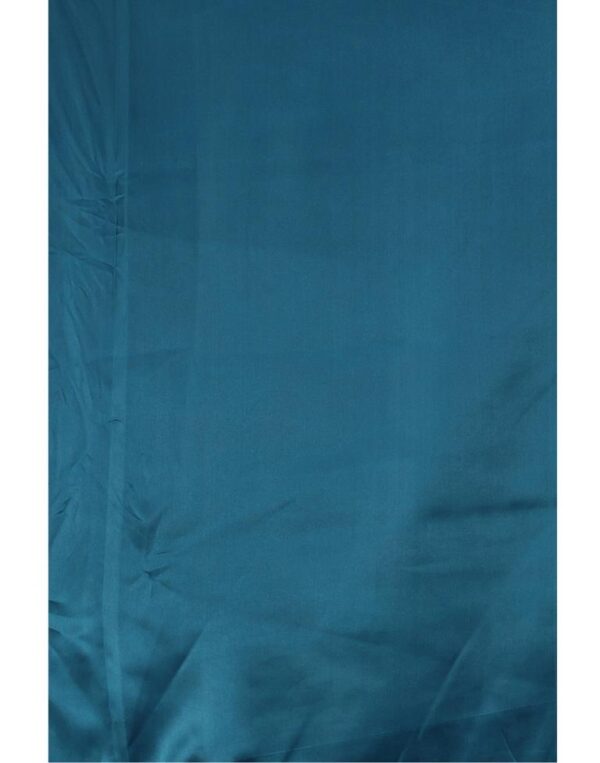 Teal Blue Silk Saree - Image 3