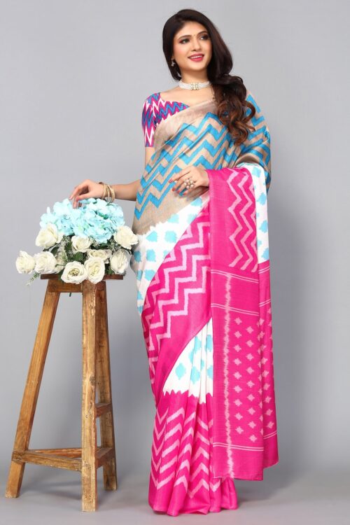 Multicoloured Silk Saree