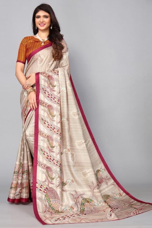 Multicoloured Silk Saree