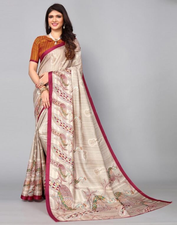 Multicoloured Silk Saree