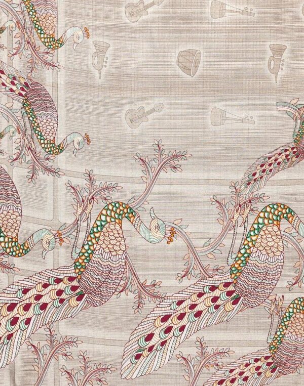 Multicoloured Silk Saree - Image 4