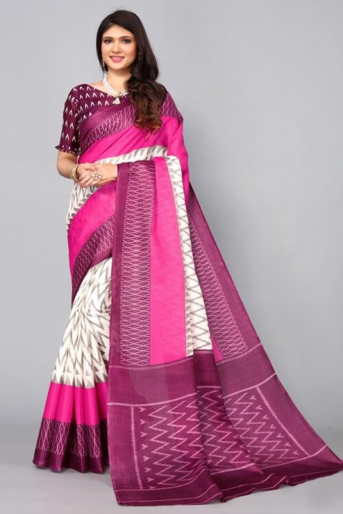Wine Silk Saree