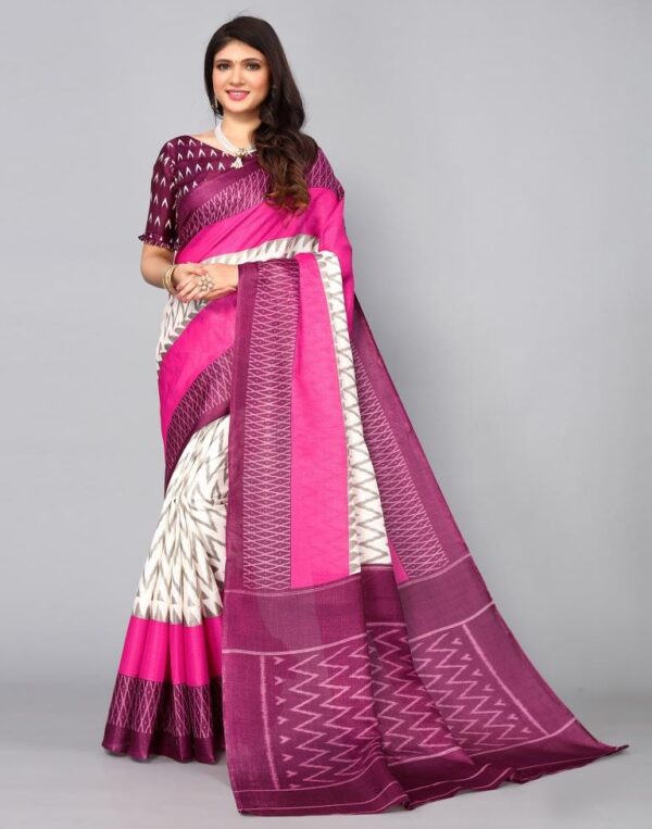 Wine Silk Saree