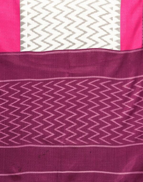 Wine Silk Saree - Image 4