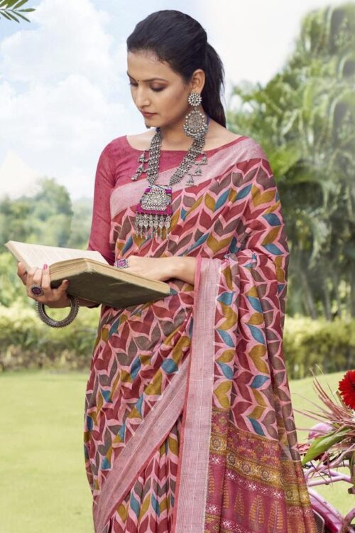 Multicoloured Cotton Saree