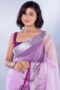 Light Purple Organza Saree